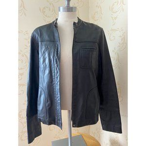 Ladies New Frontier 100% Black Leather Jacket Size
